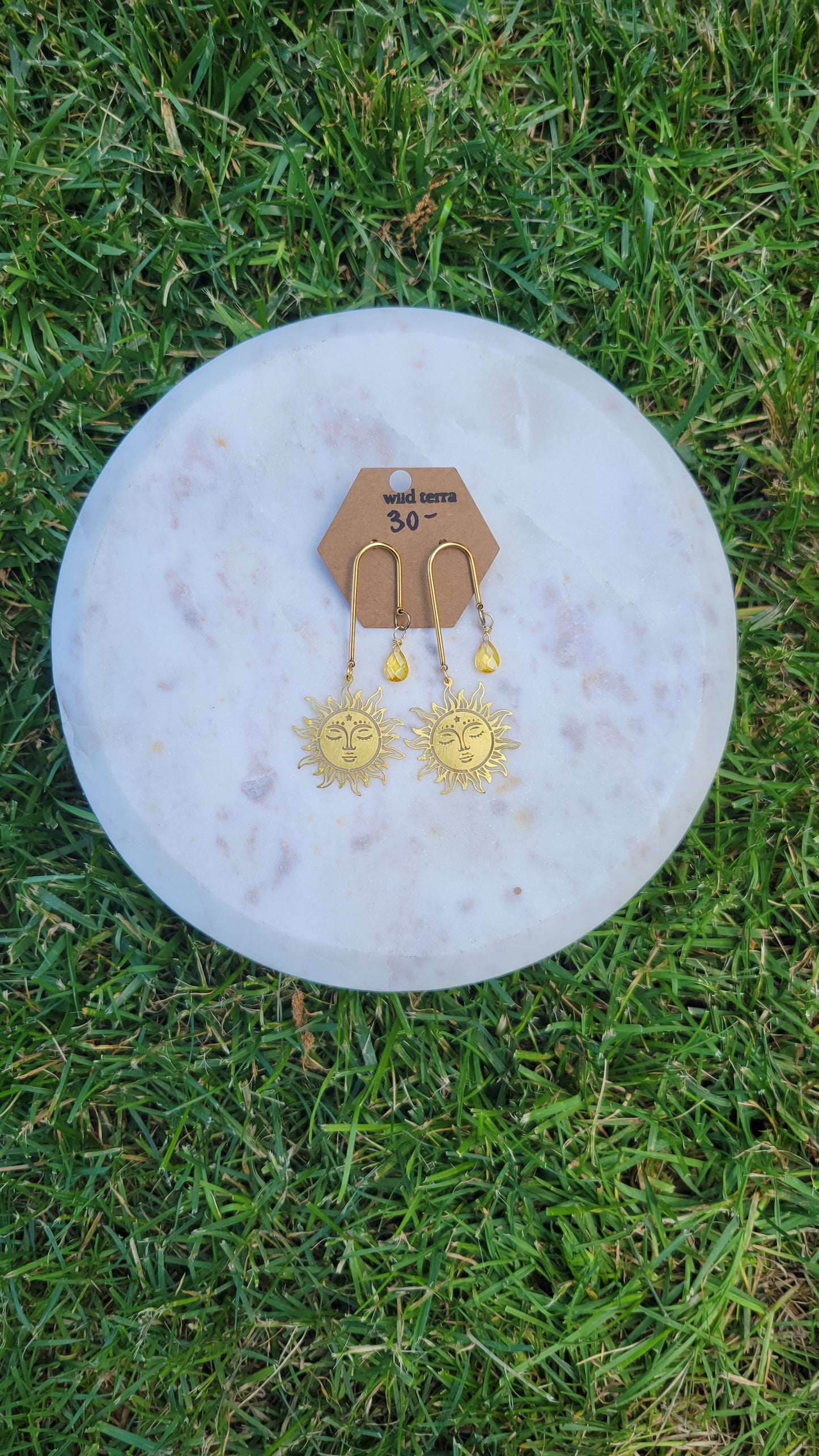 Citrine Sun Earrings