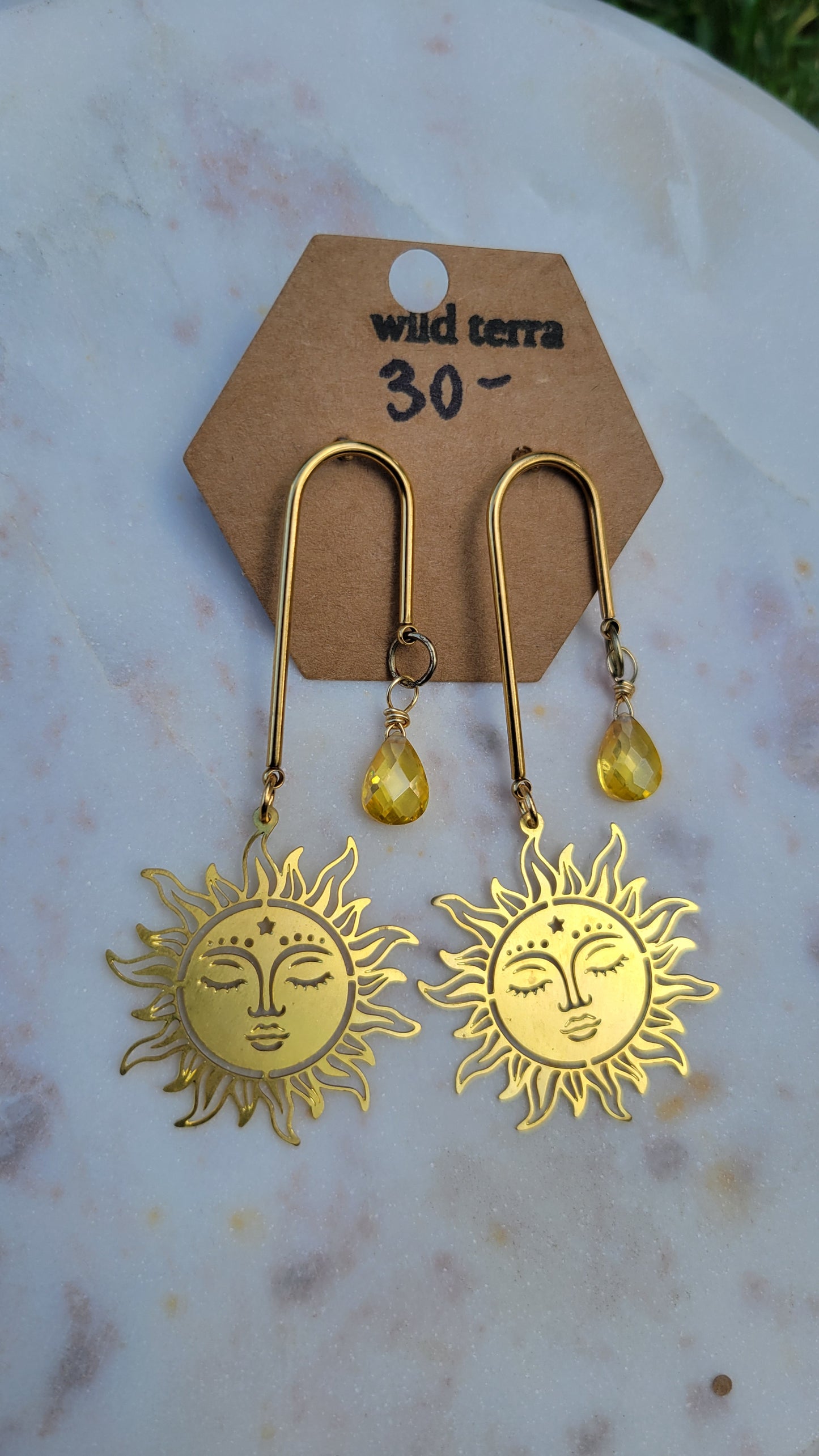 Citrine Sun Earrings