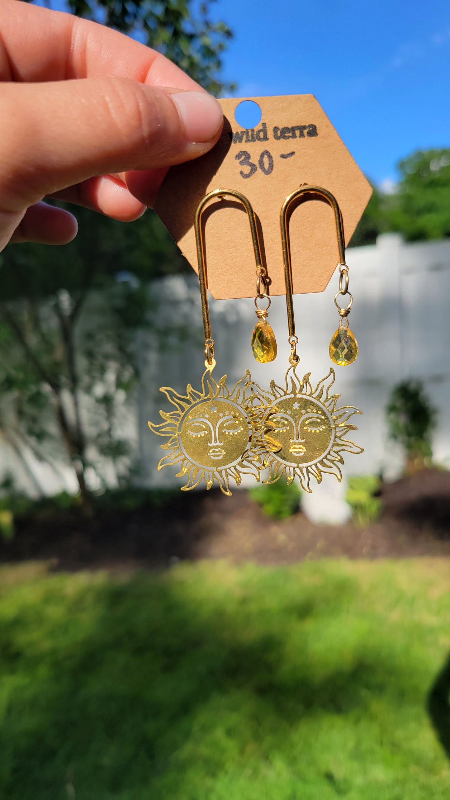 Citrine Sun Earrings