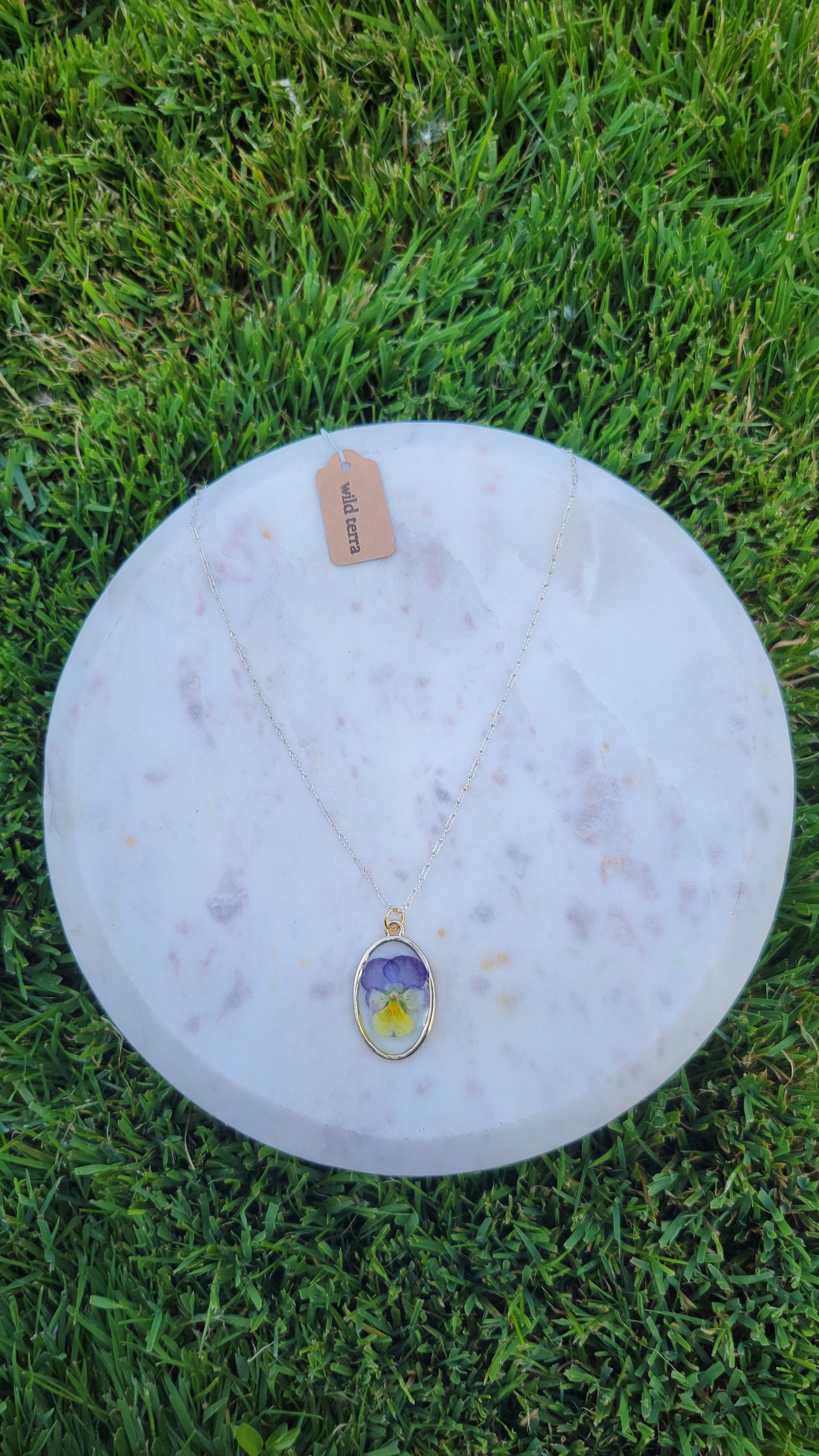 Pansie Necklace