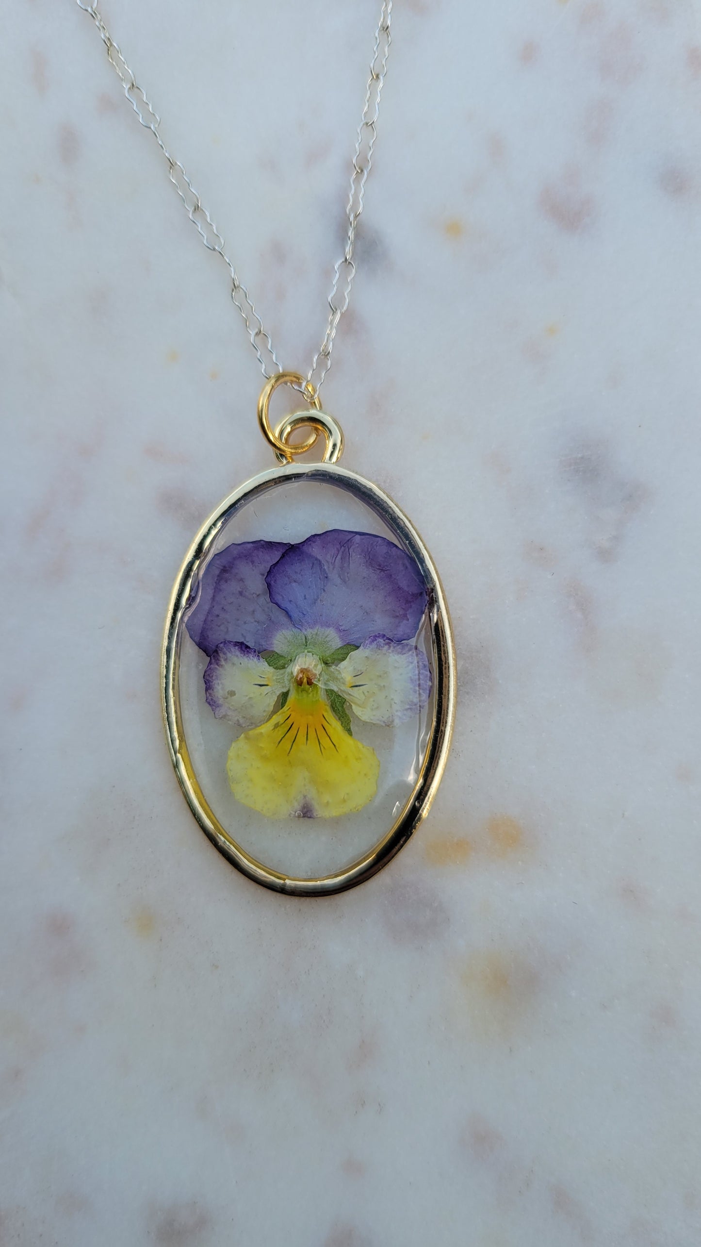Pansie Necklace